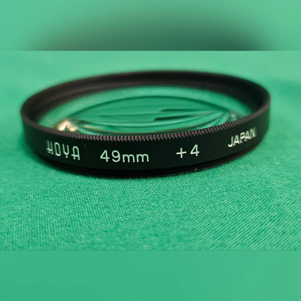 Hoya Close-Up Lens Filter‎ Kit Set 49mm 49.0s +1 +2 +4 & Case Instructions